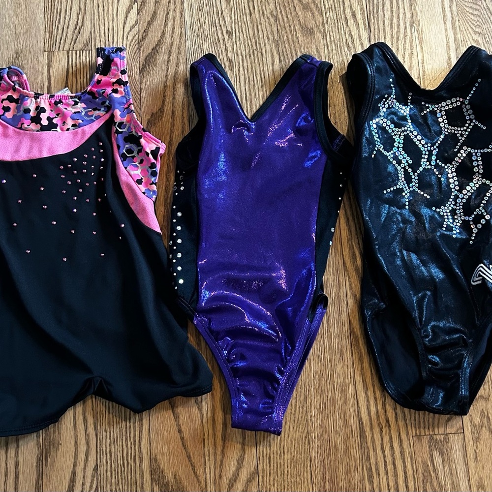 3 Small Gymnastics Leotards
